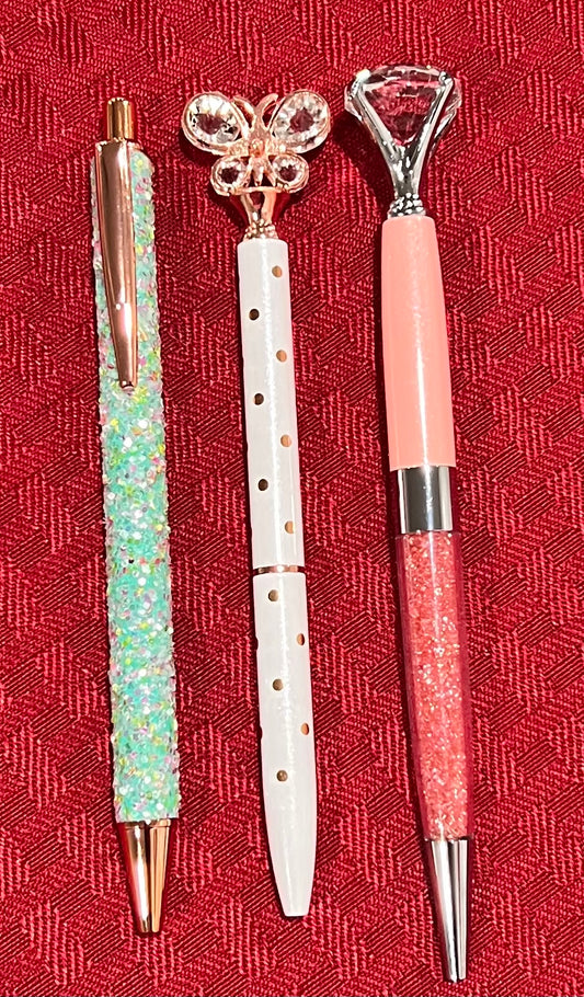 Diamond Ballpoint Pen Set - 3pcs