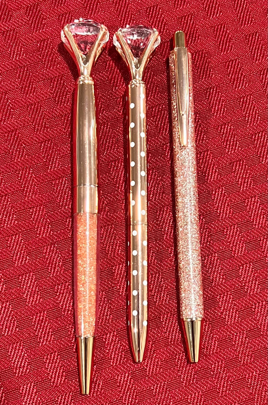 Diamond Ballpoint Pen Set - 3pcs